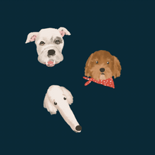 Load image into Gallery viewer, illustrated pet headshots // special release