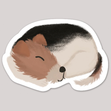 Load image into Gallery viewer, Sleeping Wire Fox Terrier Sticker