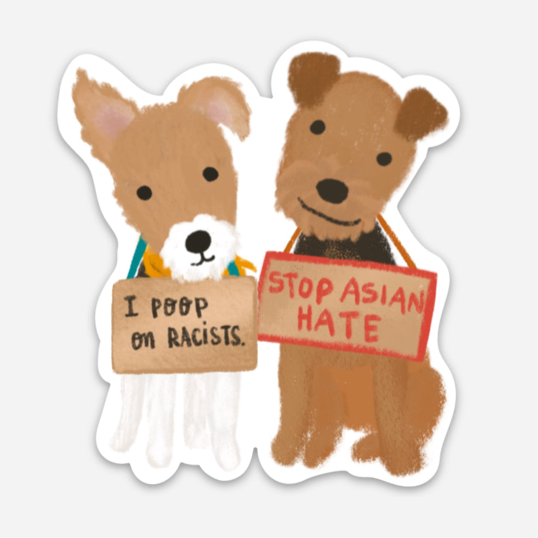 AAPI FUNDRAISER - Protest Pups Stickers
